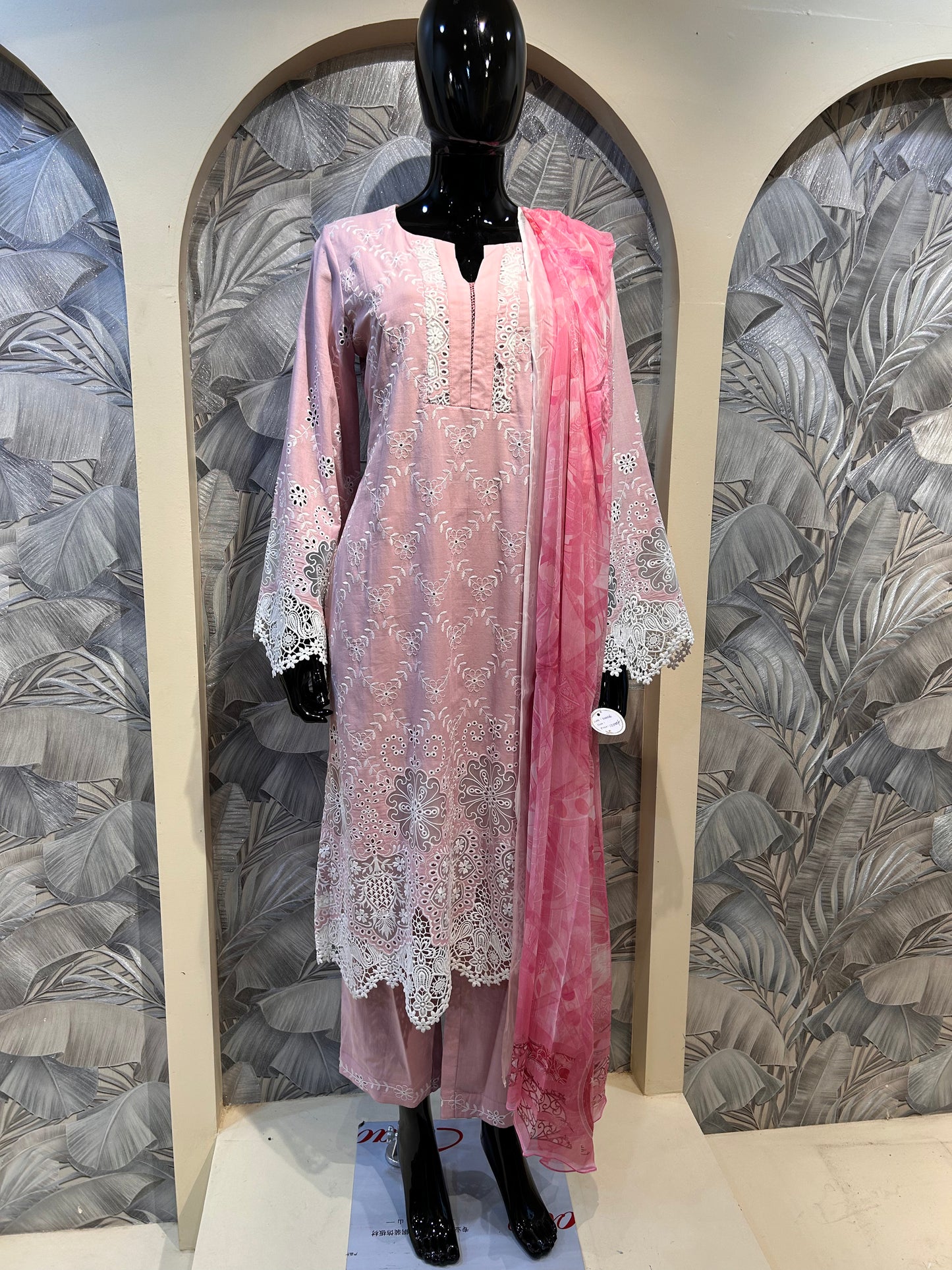 Tuscany Cotton Embroidered Suit with Dupatta