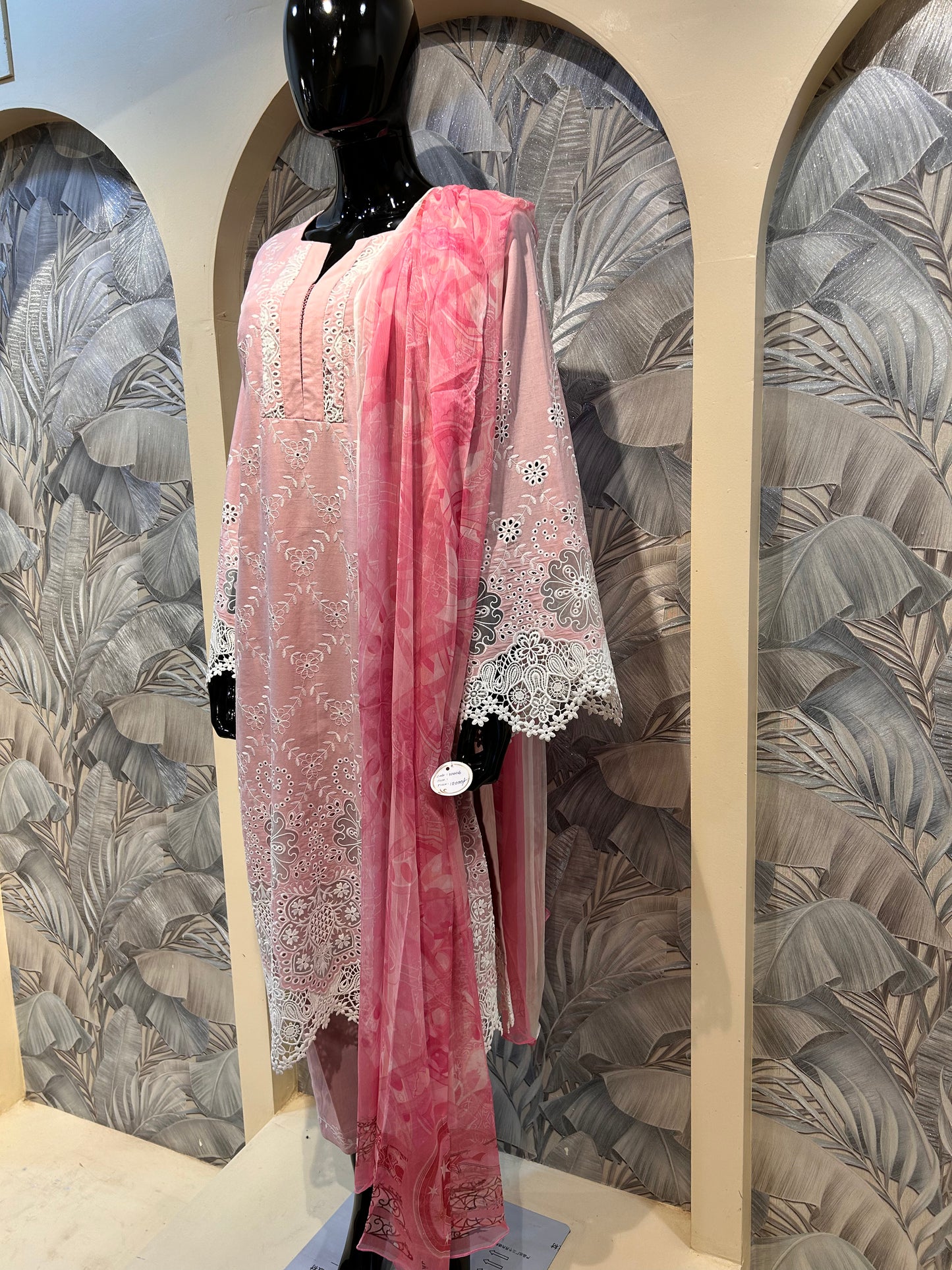 Tuscany Cotton Embroidered Suit with Dupatta