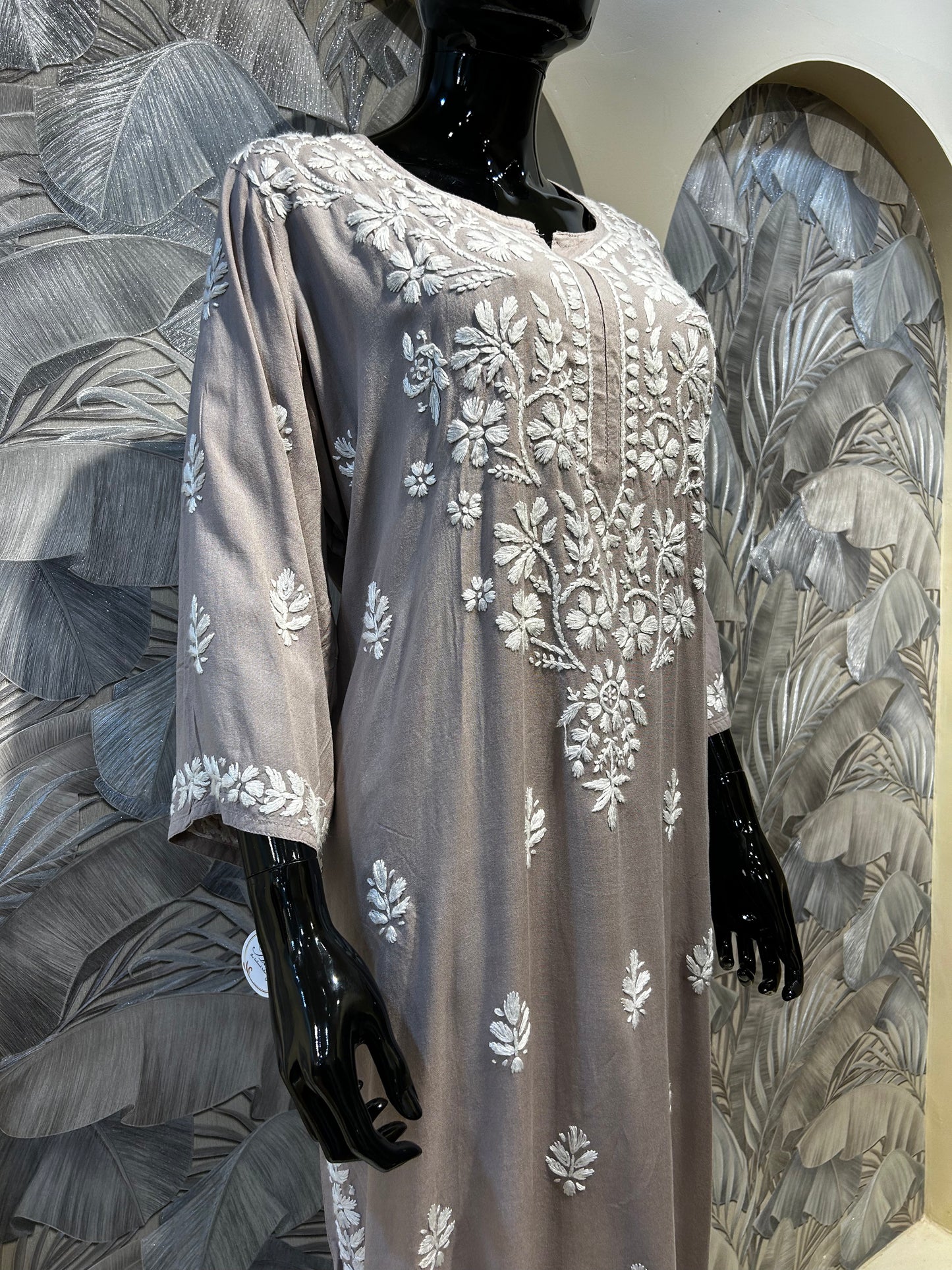 Dust Storm Cotton Chikankari Kurta Set