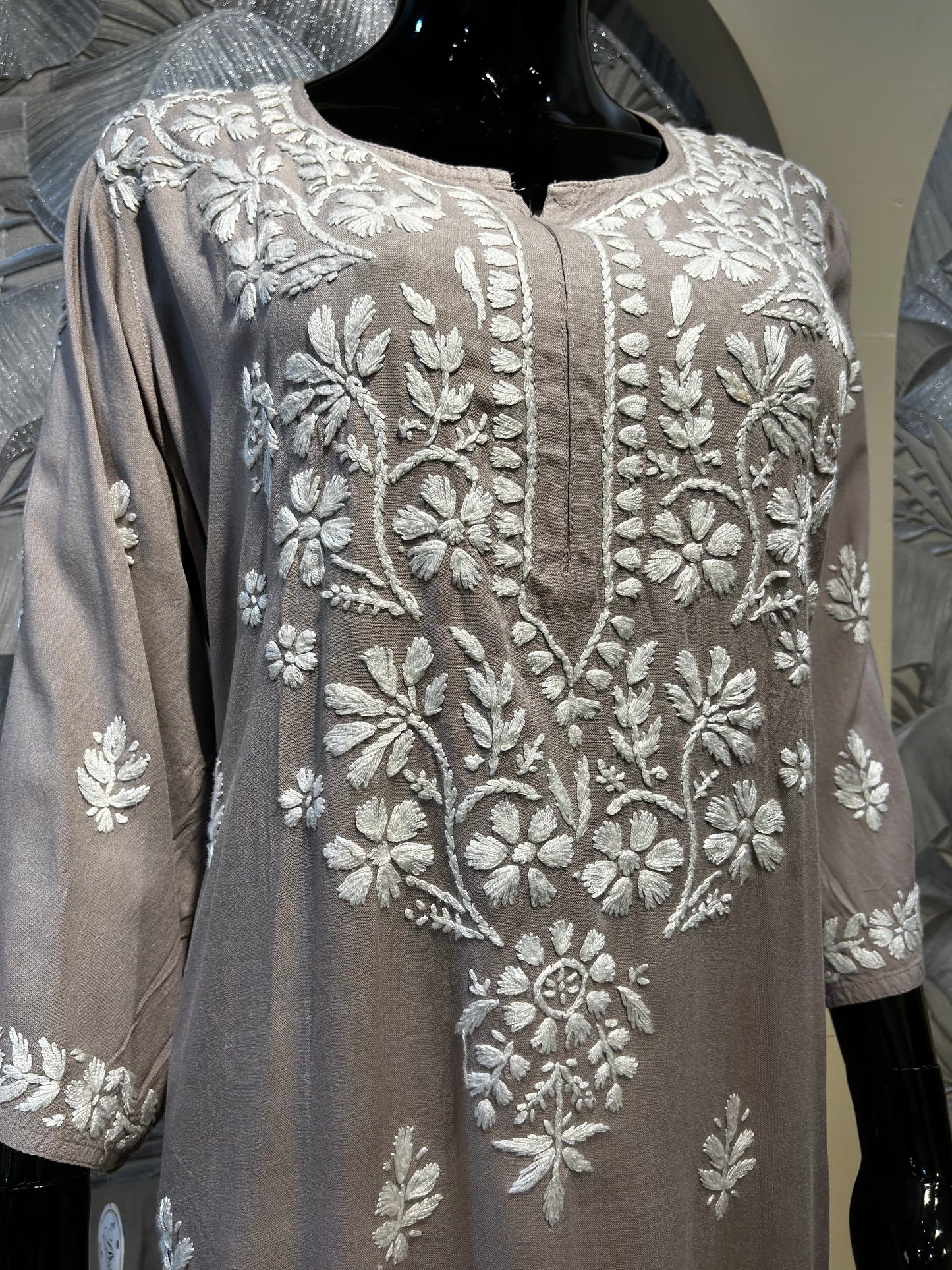 Dust Storm Cotton Chikankari Kurta Set
